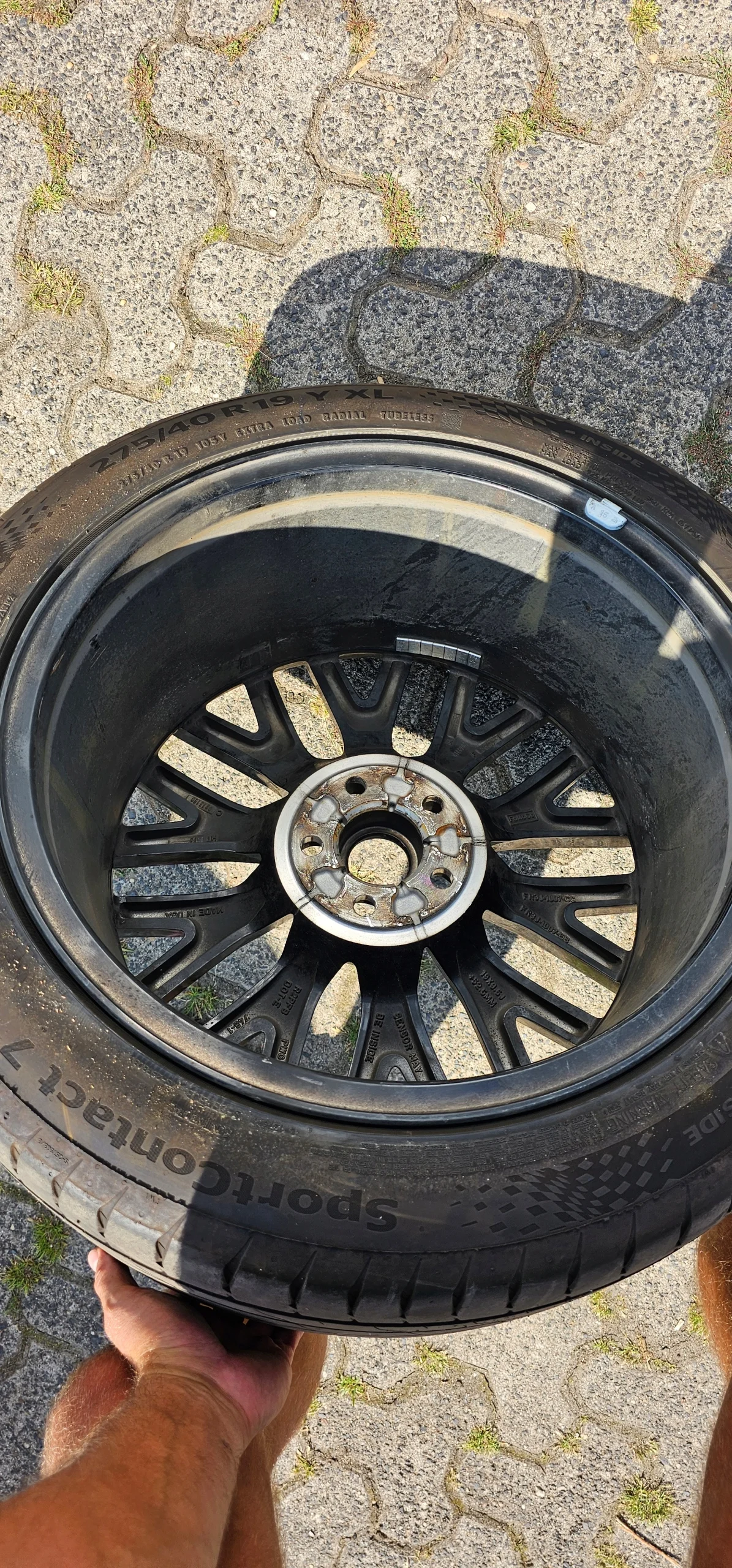 1x Alu Felge Ford Mustang II Mk2 Aluminum rim FR3J1007EB 19 Zoll 9.5 5x108 52,5ET