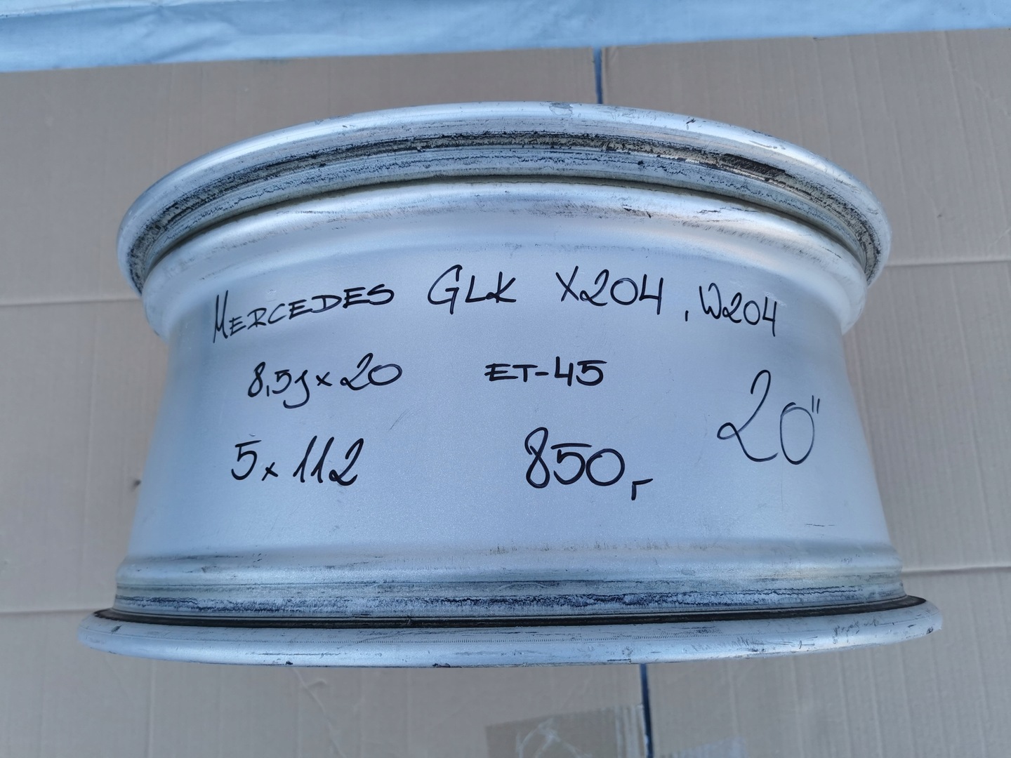 1x Alu Felge Mercedes-Benz C-Klasse W204 A2044012402 20 Zoll 8.5J 5x112 45ET